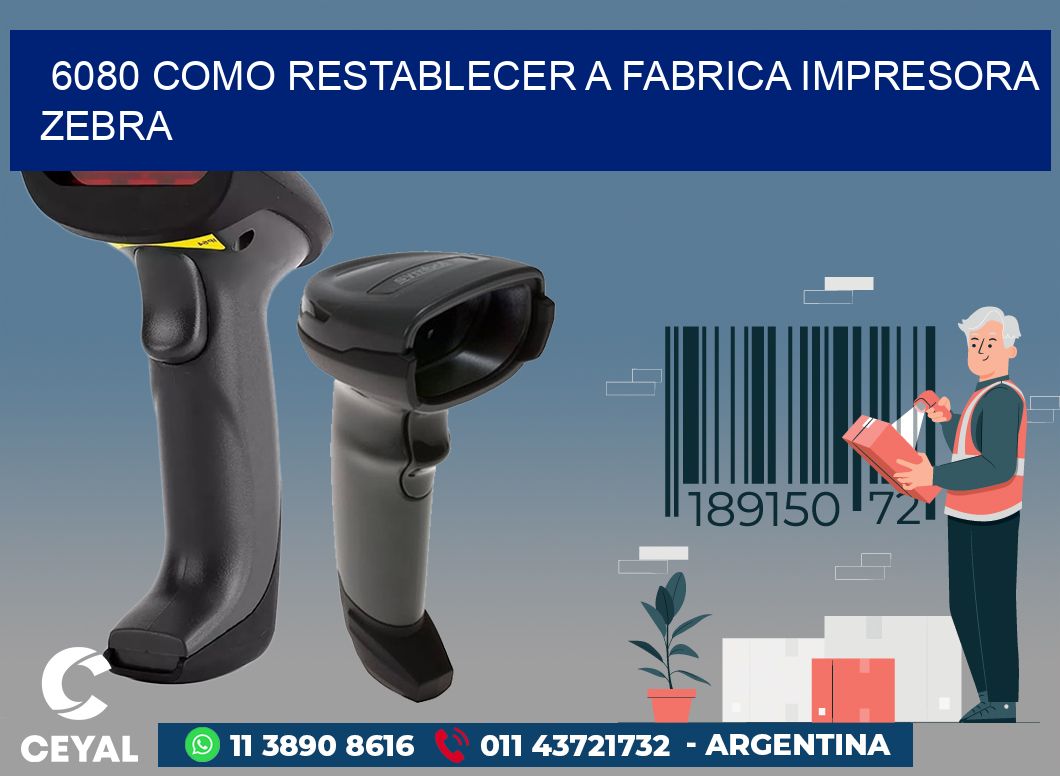 6080 COMO RESTABLECER A FABRICA IMPRESORA ZEBRA
