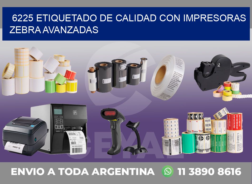 6225 ETIQUETADO DE CALIDAD CON IMPRESORAS ZEBRA AVANZADAS