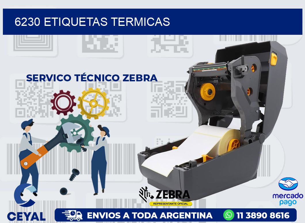 6230 ETIQUETAS TERMICAS