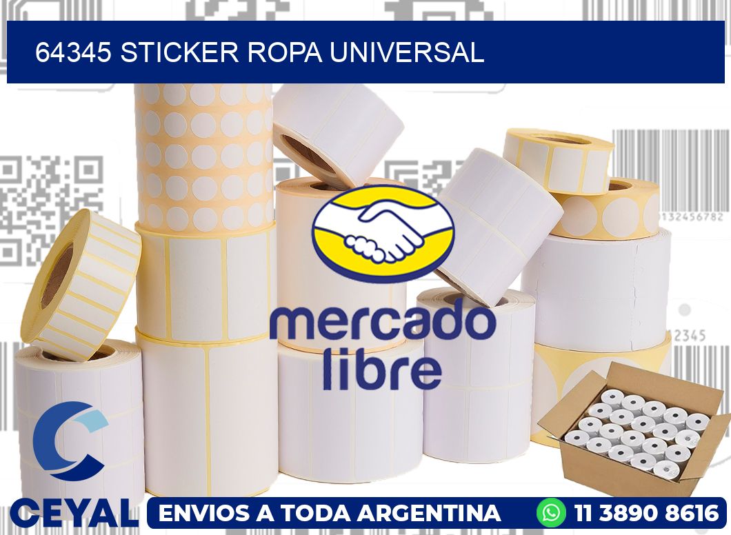 64345 STICKER ROPA UNIVERSAL