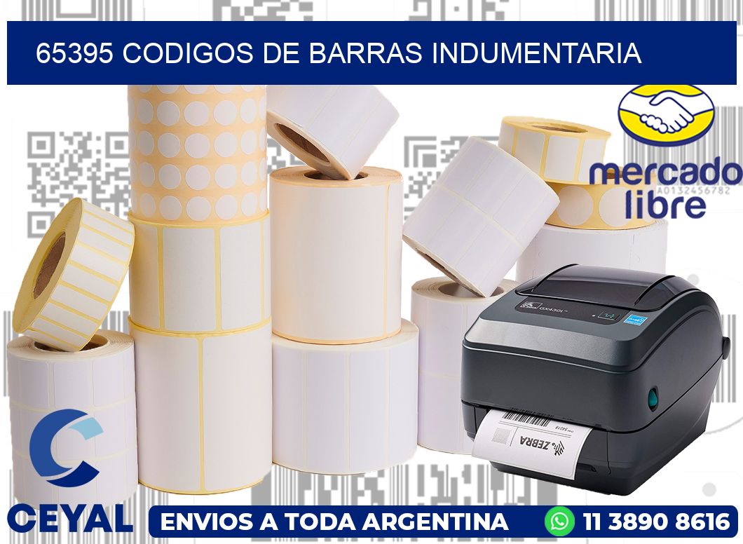 65395 CODIGOS DE BARRAS INDUMENTARIA