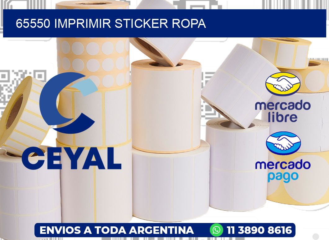 65550 IMPRIMIR STICKER ROPA