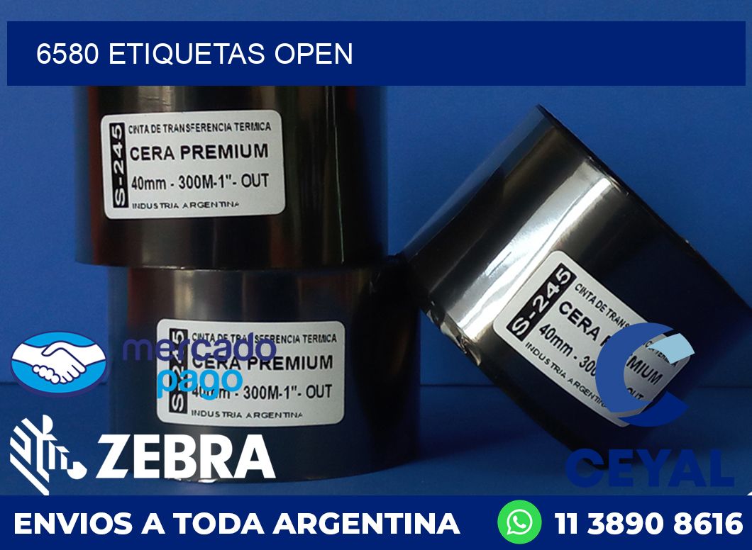 6580 ETIQUETAS OPEN