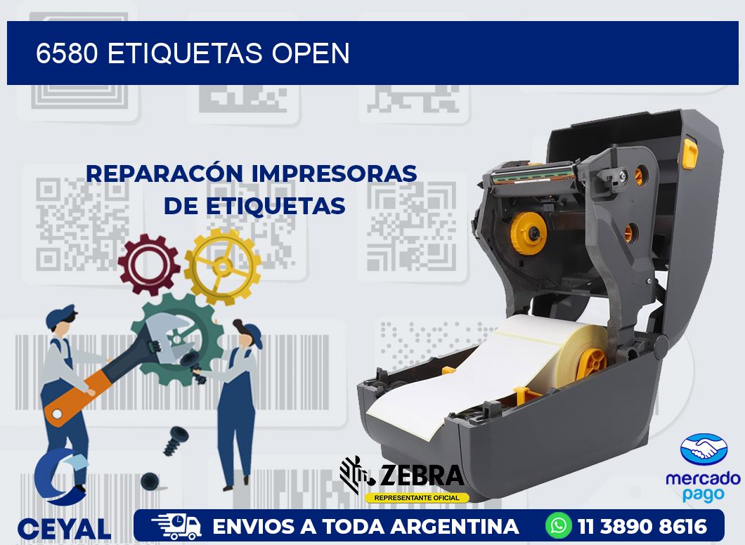 6580 ETIQUETAS OPEN