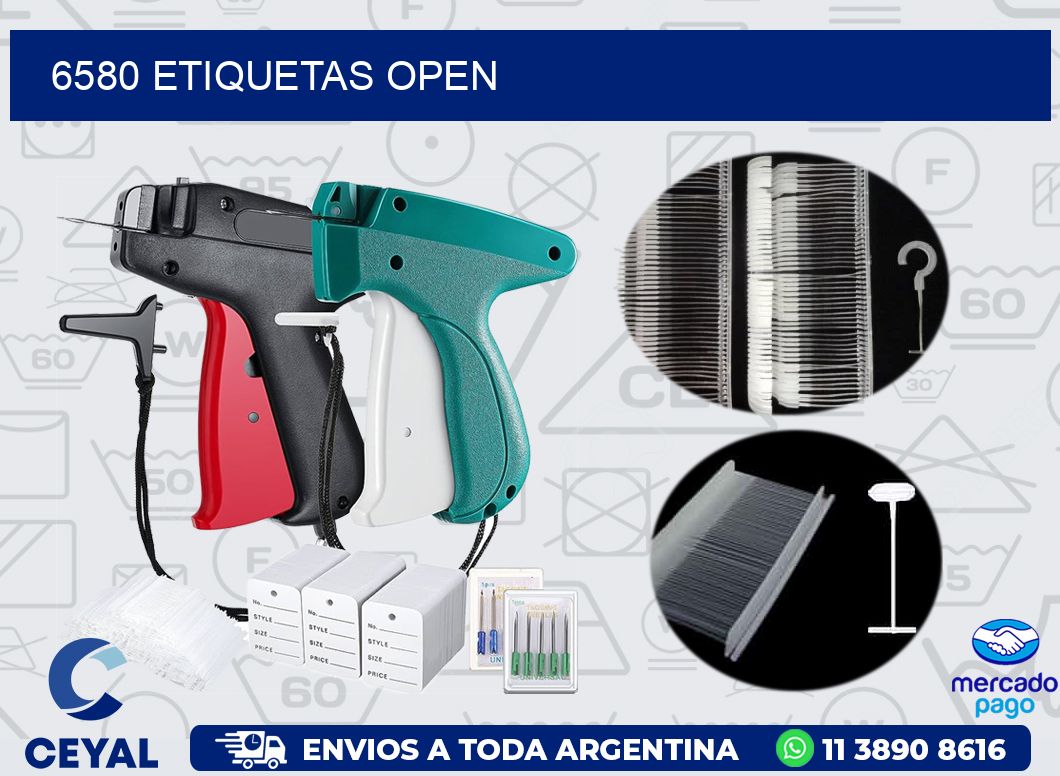 6580 ETIQUETAS OPEN