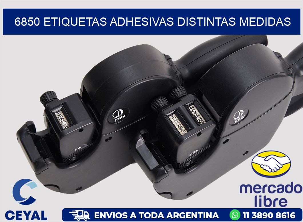6850 ETIQUETAS ADHESIVAS DISTINTAS MEDIDAS