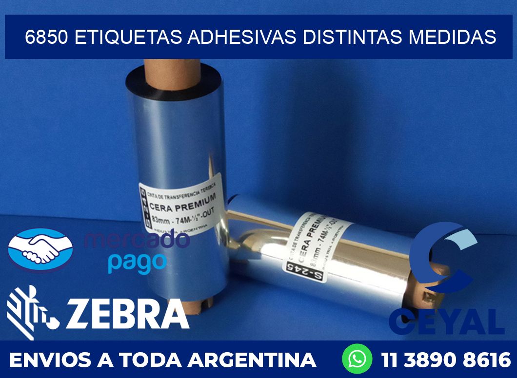 6850 ETIQUETAS ADHESIVAS DISTINTAS MEDIDAS