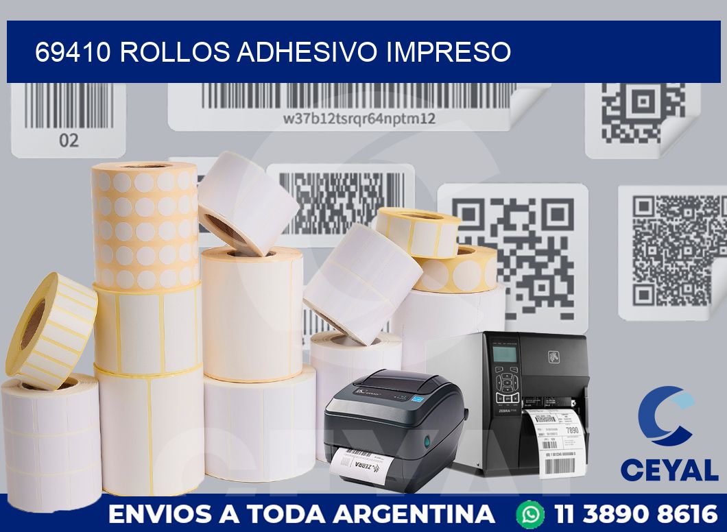69410 ROLLOS ADHESIVO IMPRESO