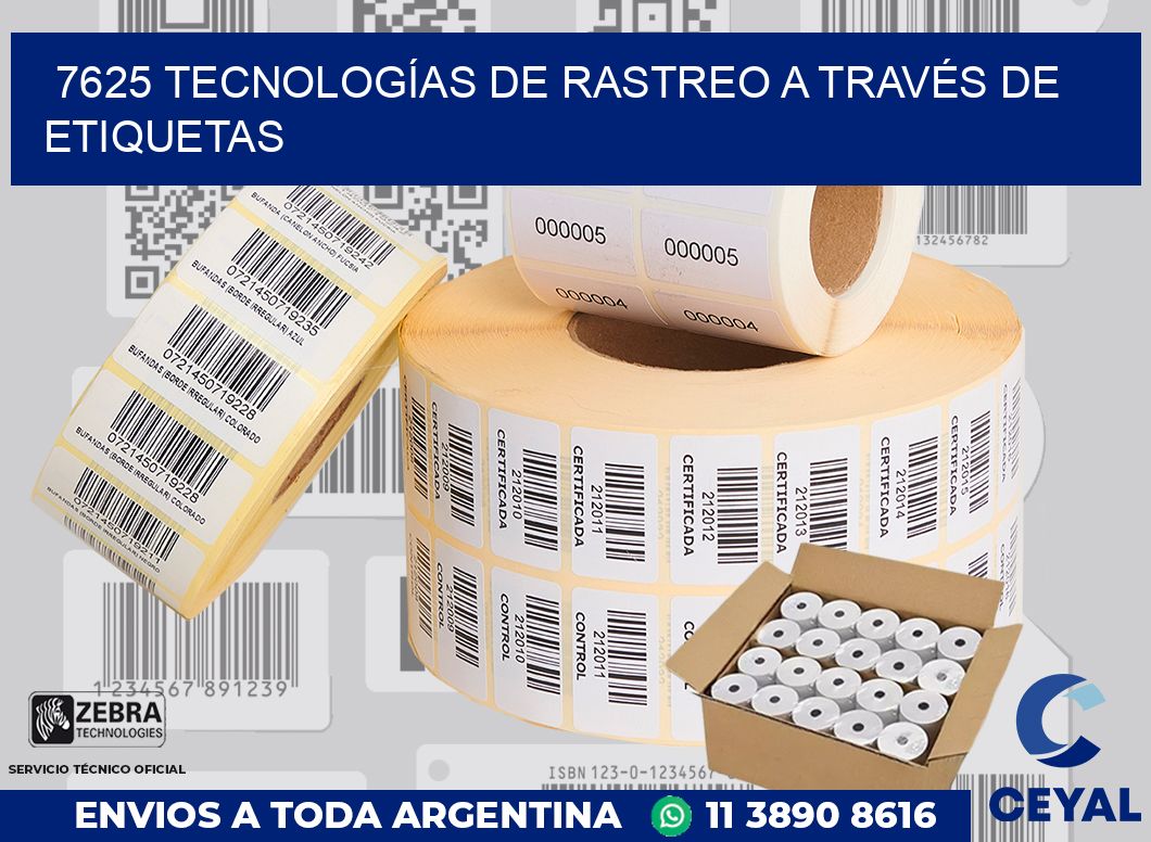 7625 TECNOLOGÍAS DE RASTREO A TRAVÉS DE ETIQUETAS