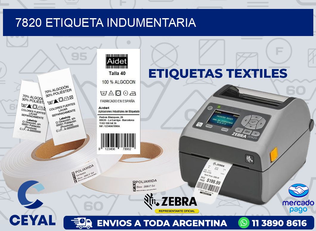 7820 ETIQUETA INDUMENTARIA