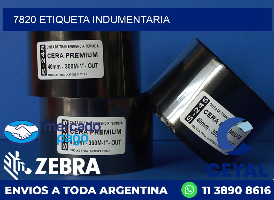 7820 ETIQUETA INDUMENTARIA