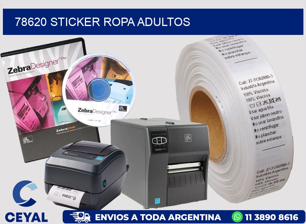 78620 STICKER ROPA ADULTOS