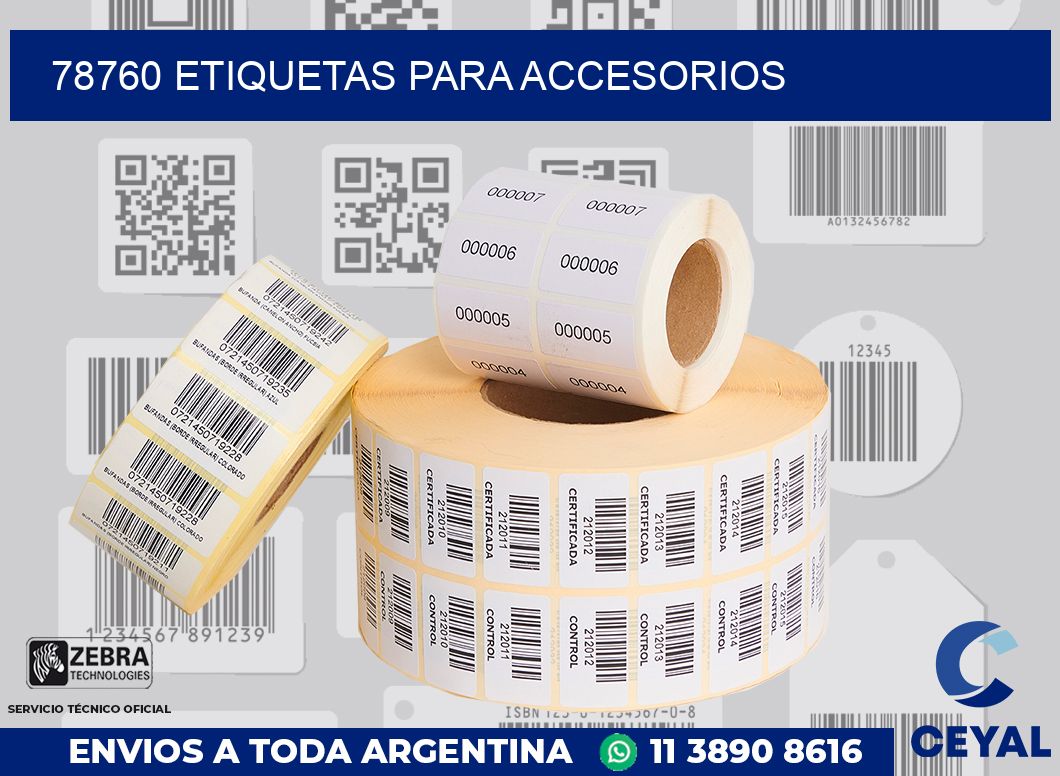 78760 ETIQUETAS PARA ACCESORIOS