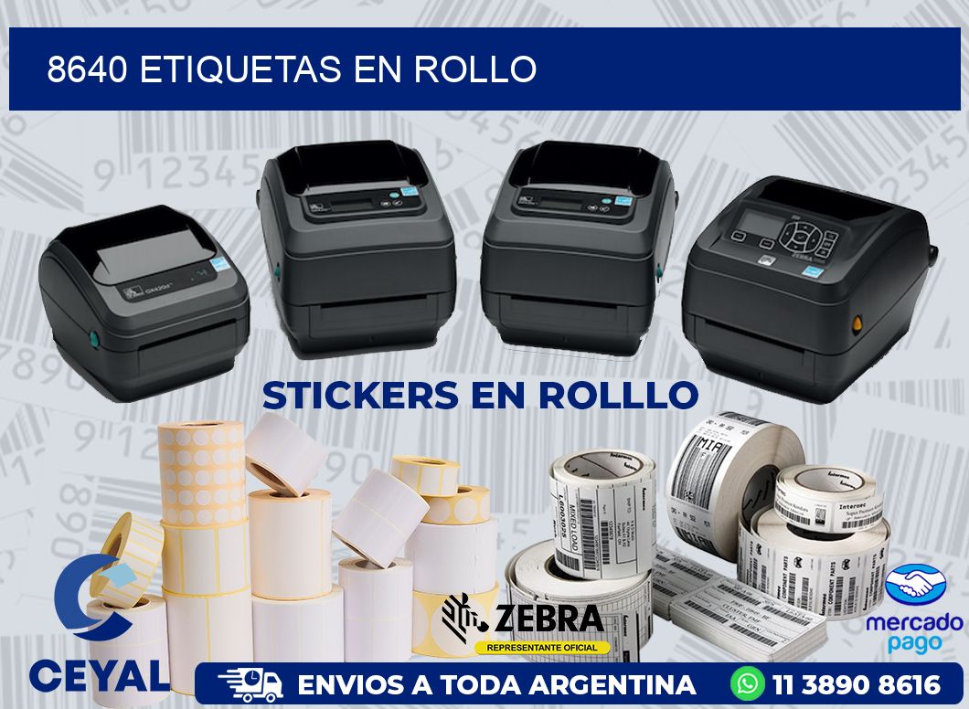8640 ETIQUETAS EN ROLLO
