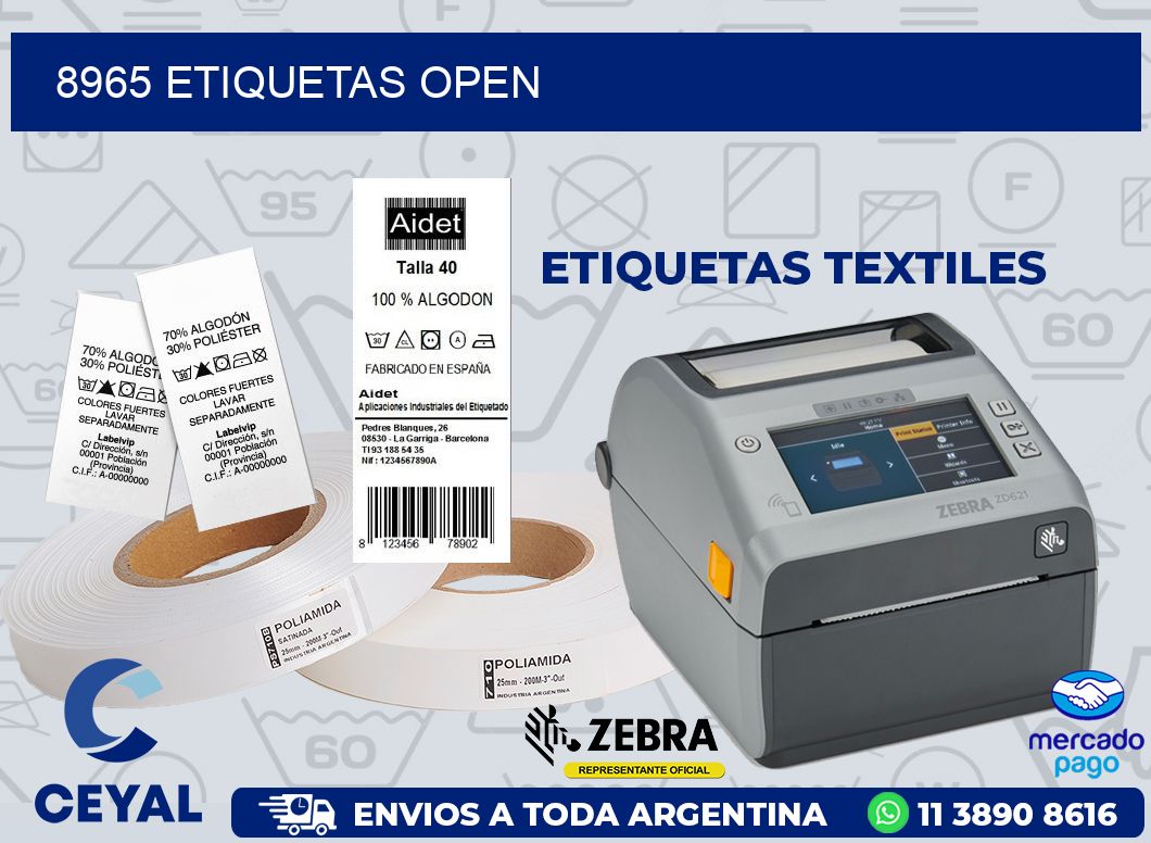 8965 ETIQUETAS OPEN