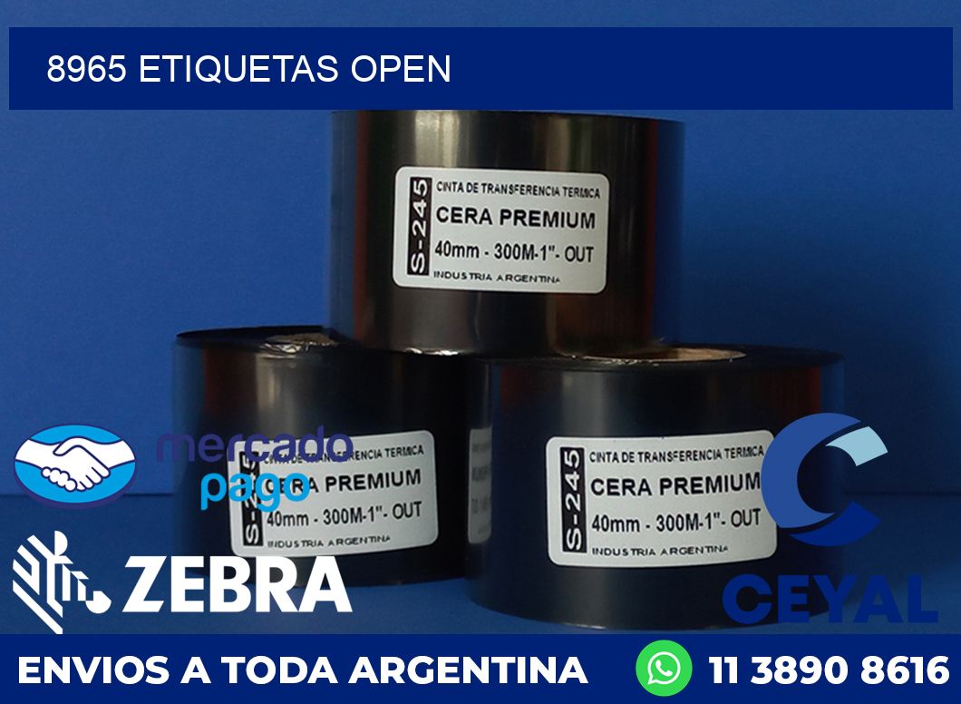 8965 ETIQUETAS OPEN