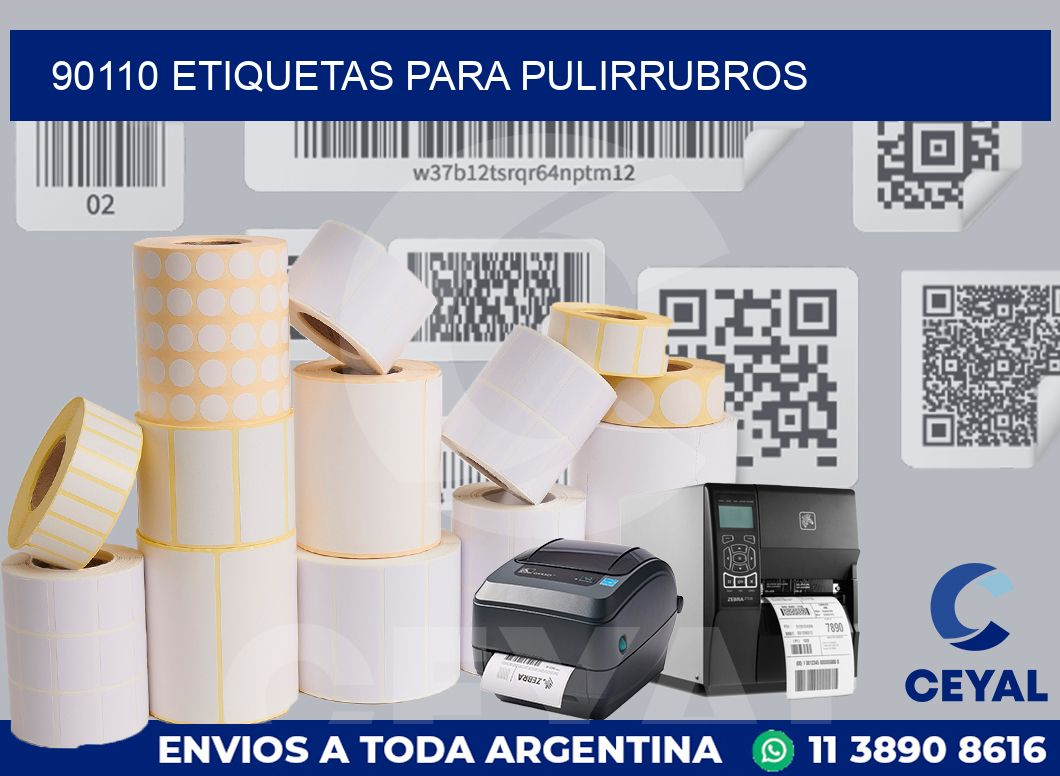 90110 ETIQUETAS PARA PULIRRUBROS