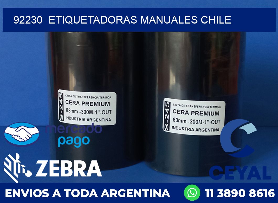 92230  ETIQUETADORAS MANUALES CHILE