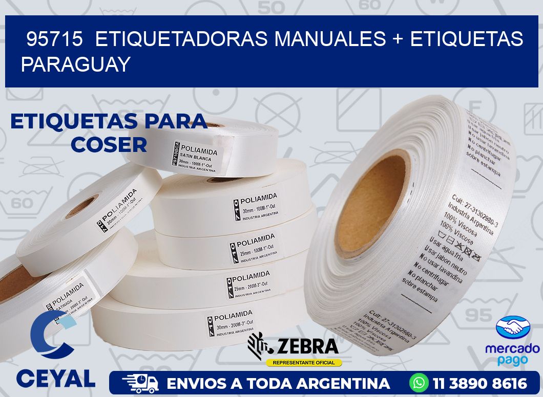 95715  ETIQUETADORAS MANUALES + ETIQUETAS PARAGUAY