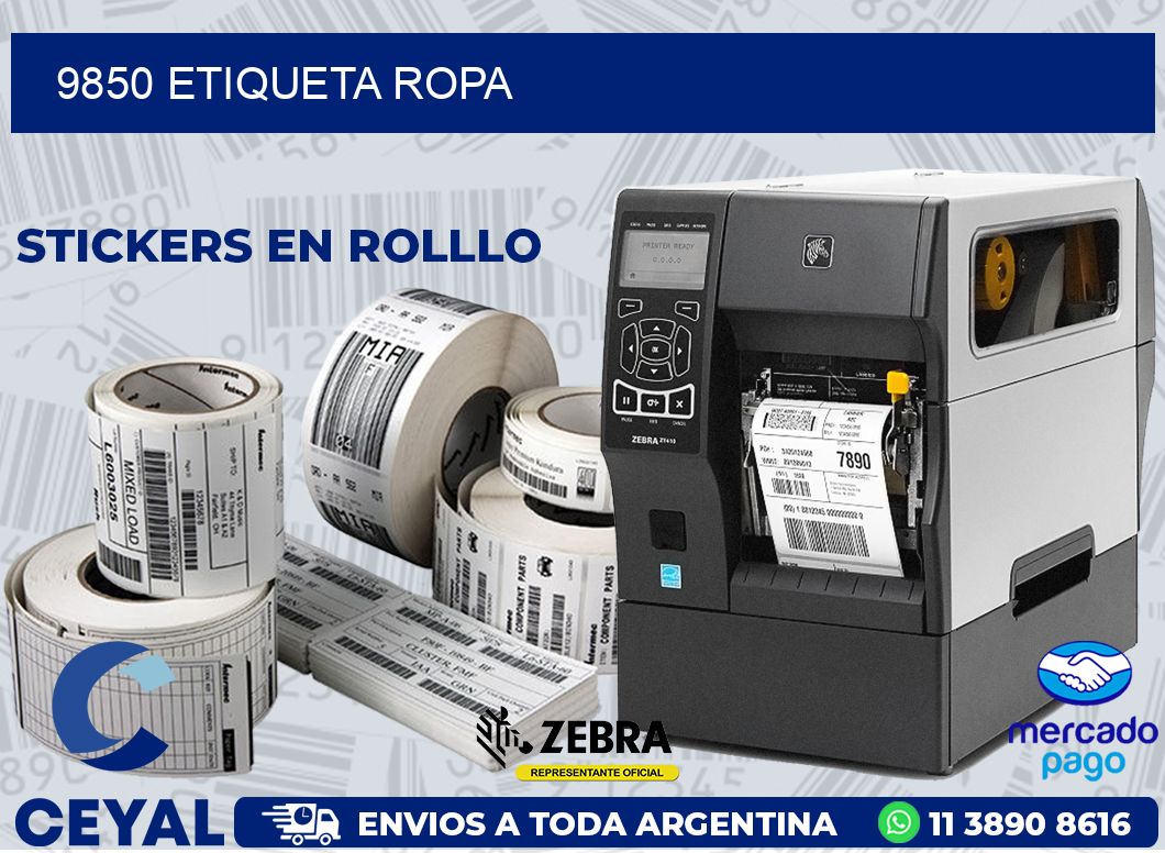 9850 ETIQUETA ROPA