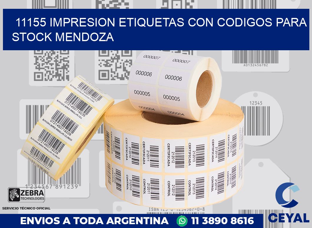 11155 IMPRESION ETIQUETAS CON CODIGOS PARA STOCK MENDOZA