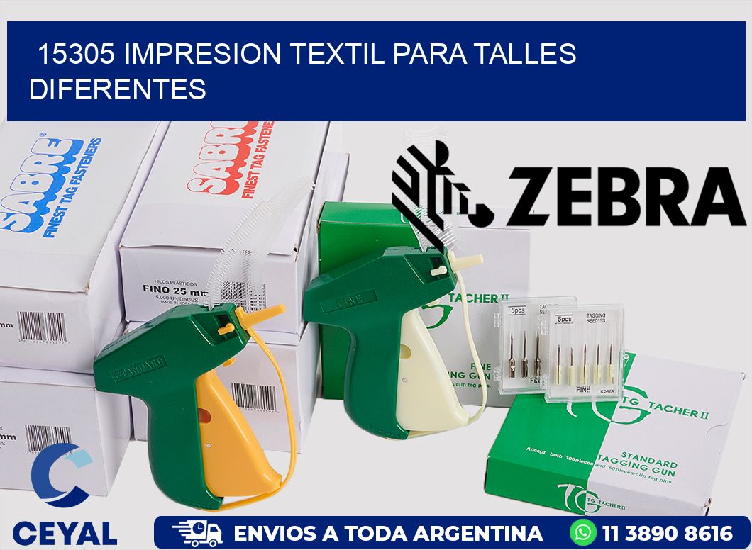 15305 IMPRESION TEXTIL PARA TALLES DIFERENTES