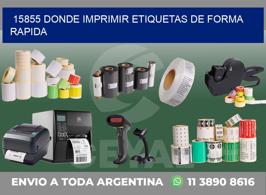 15855 DONDE IMPRIMIR ETIQUETAS DE FORMA RAPIDA