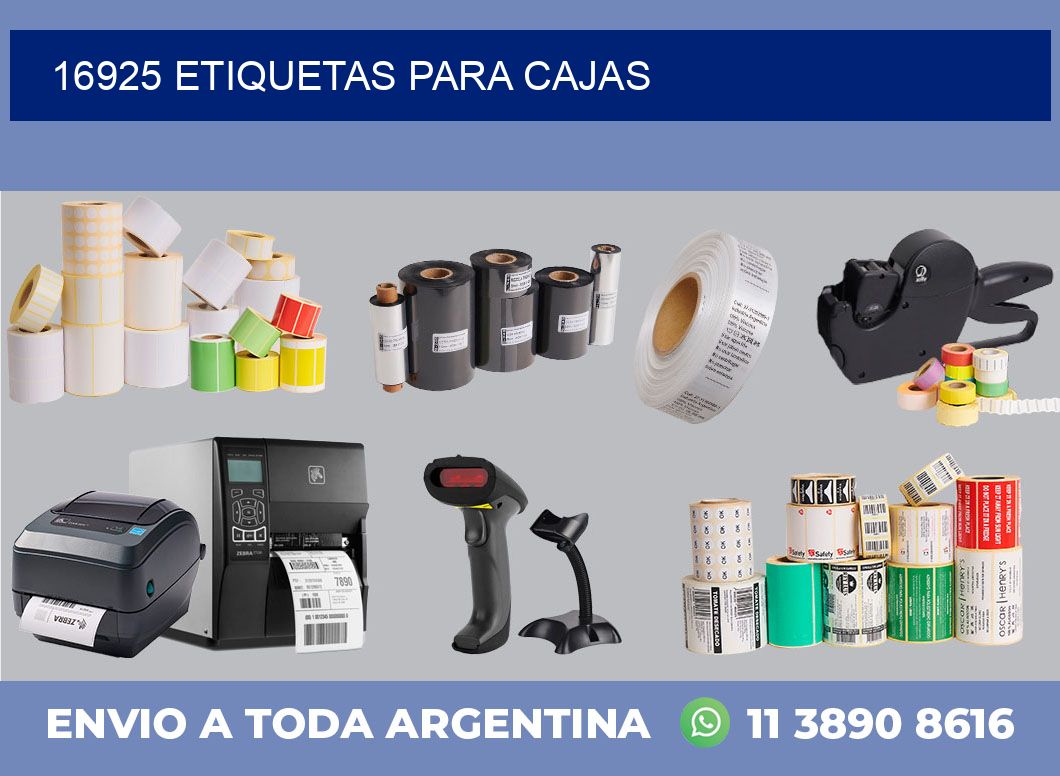 16925 ETIQUETAS PARA CAJAS