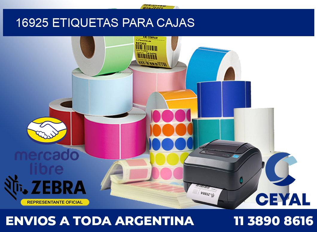 16925 ETIQUETAS PARA CAJAS