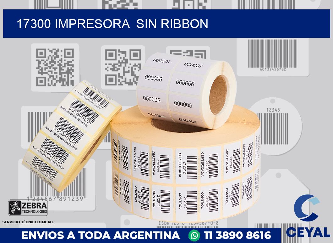 17300 impresora  sin ribbon