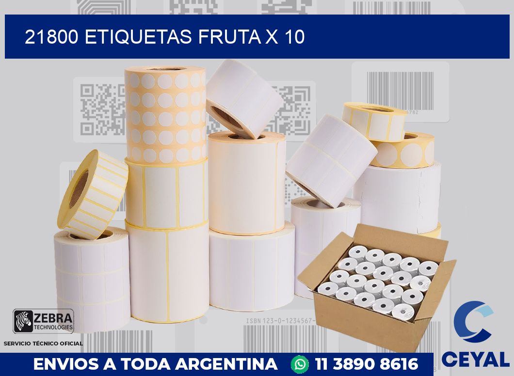 21800 etiquetas fruta x 10
