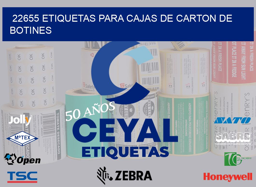 22655 ETIQUETAS PARA CAJAS DE CARTON DE BOTINES