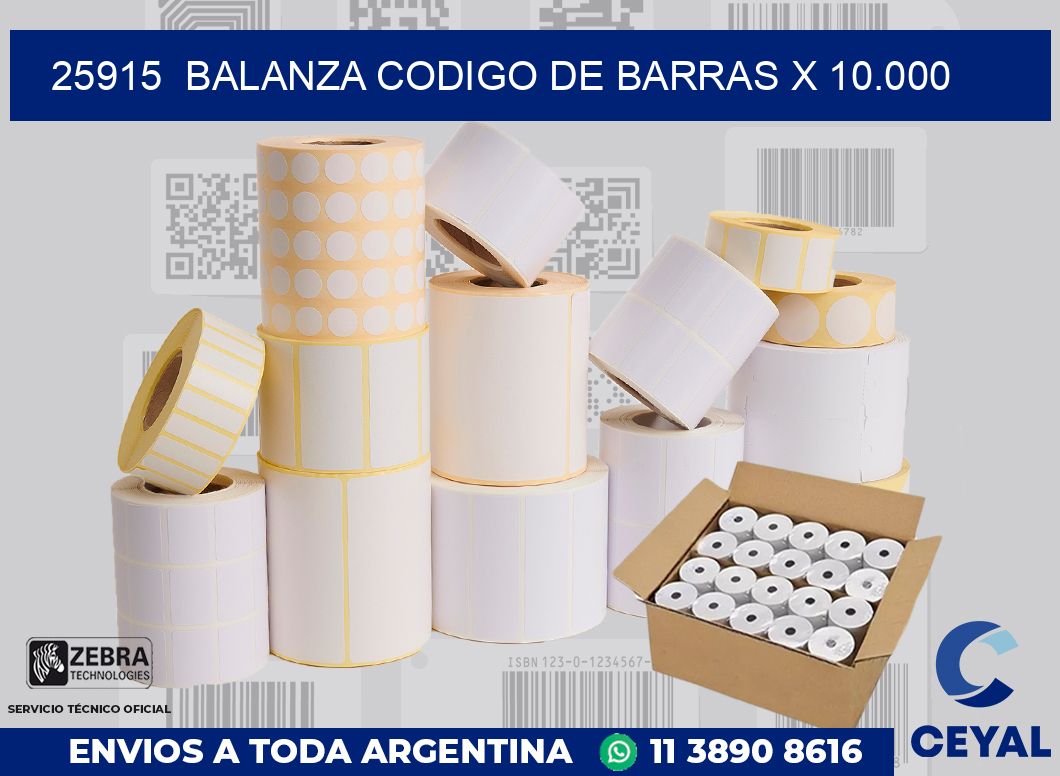 25915  balanza codigo de barras x 10.000