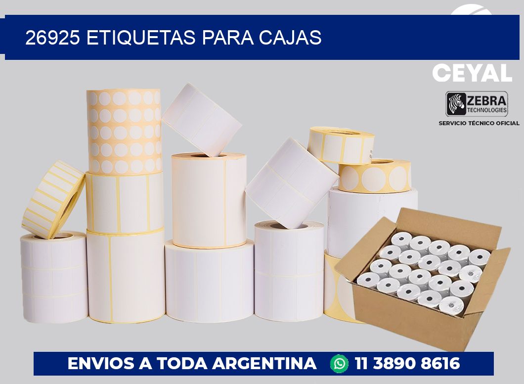 26925 ETIQUETAS PARA CAJAS