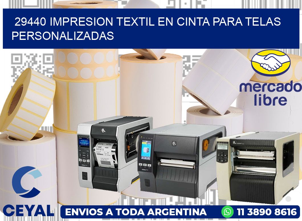 29440 IMPRESION TEXTIL EN CINTA PARA TELAS PERSONALIZADAS