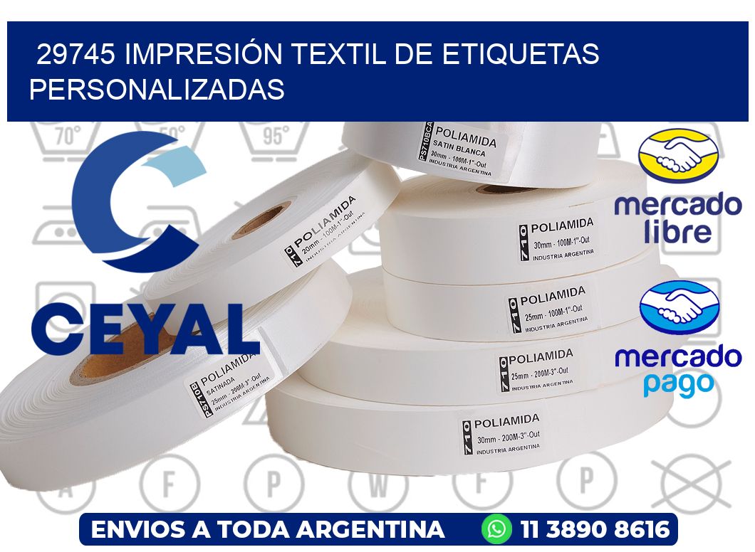 29745 IMPRESIÓN TEXTIL DE ETIQUETAS PERSONALIZADAS