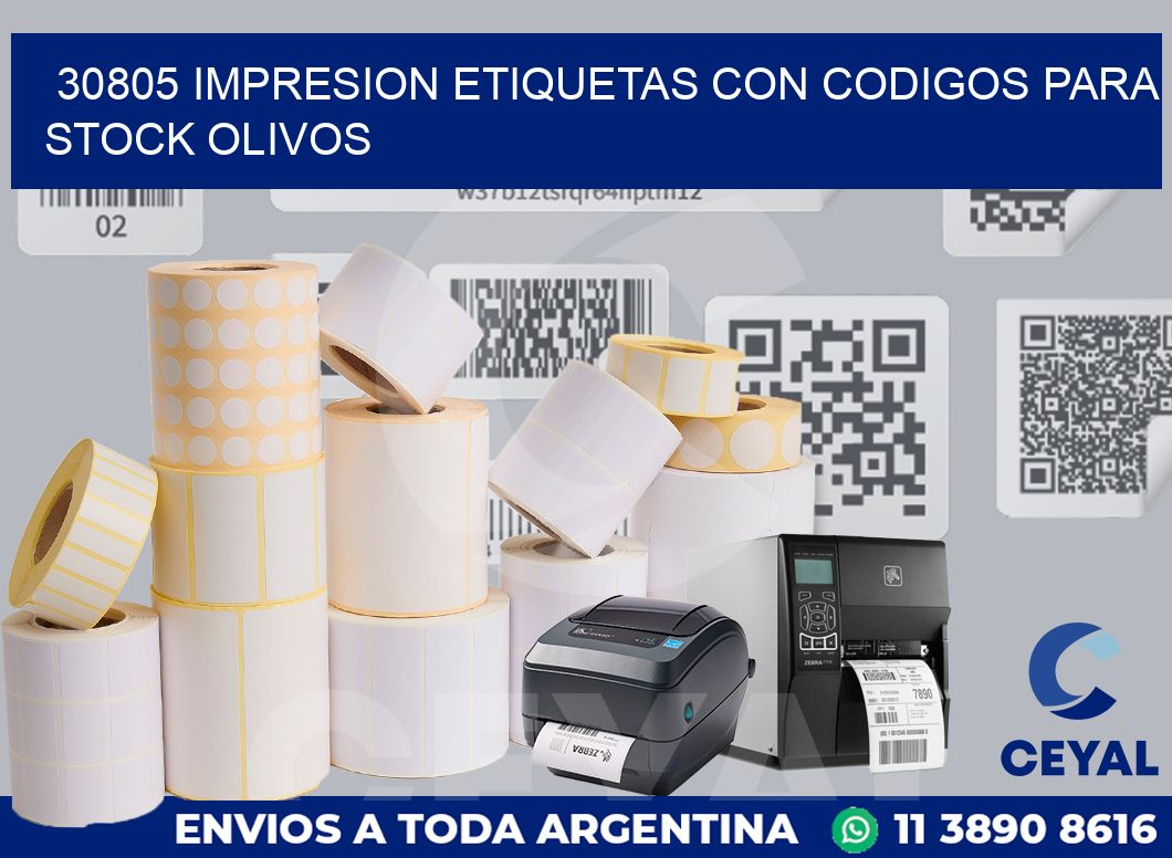 30805 IMPRESION ETIQUETAS CON CODIGOS PARA STOCK OLIVOS