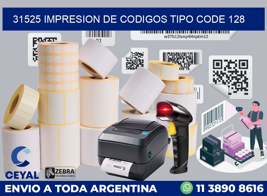 31525 IMPRESION DE CODIGOS TIPO CODE 128