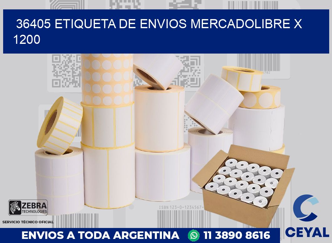 36405 etiqueta de envios mercadolibre x 1200