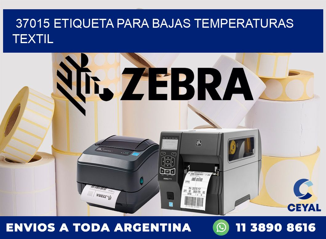 37015 ETIQUETA PARA BAJAS TEMPERATURAS TEXTIL