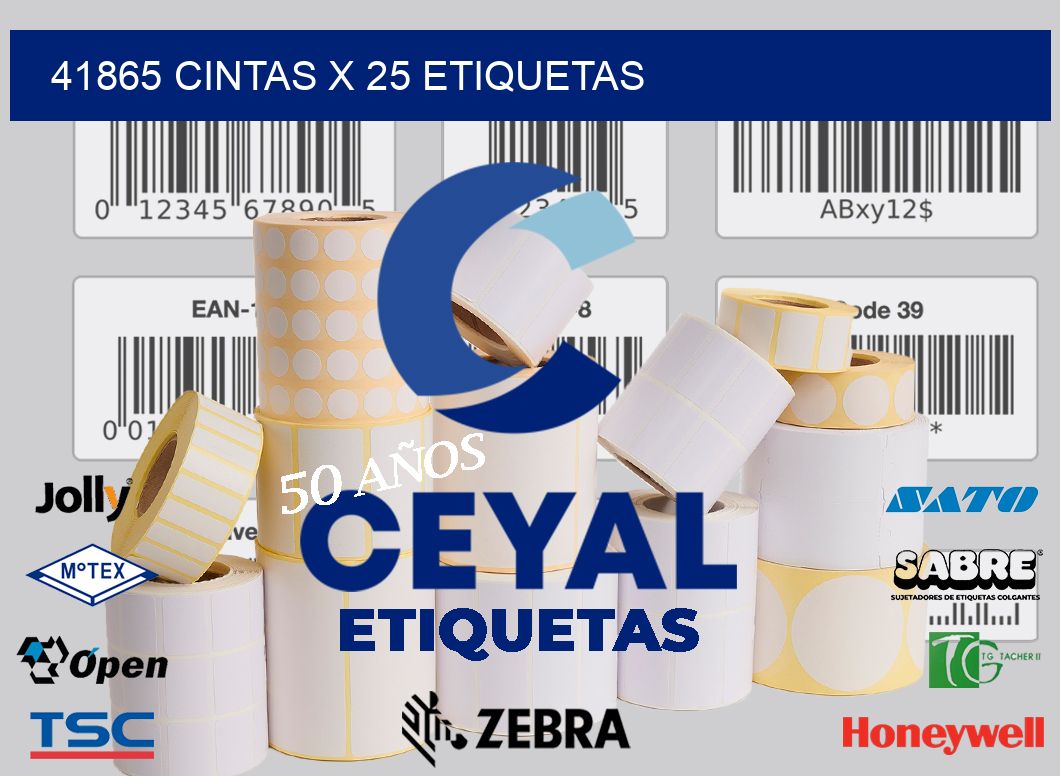 41865 cintas x 25 etiquetas