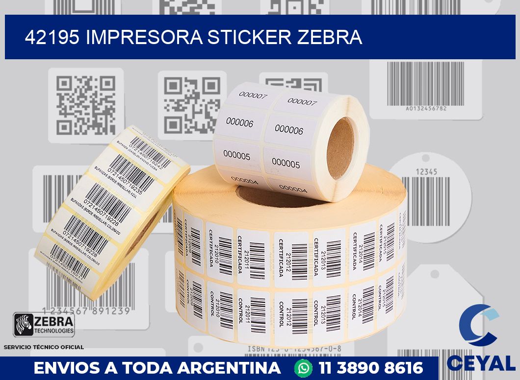 42195 impresora sticker zebra