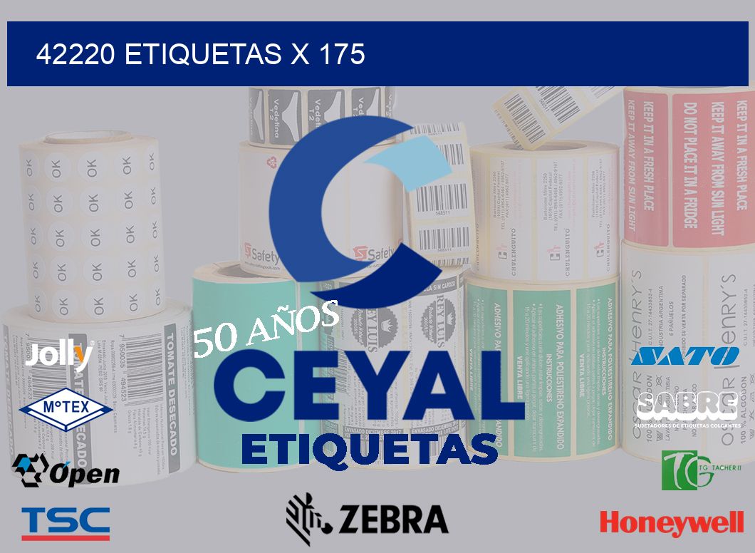 42220 Etiquetas x 175