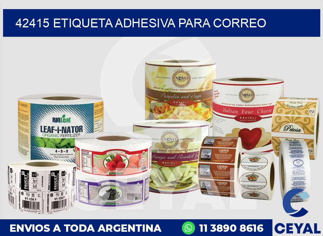 42415 ETIQUETA ADHESIVA PARA CORREO
