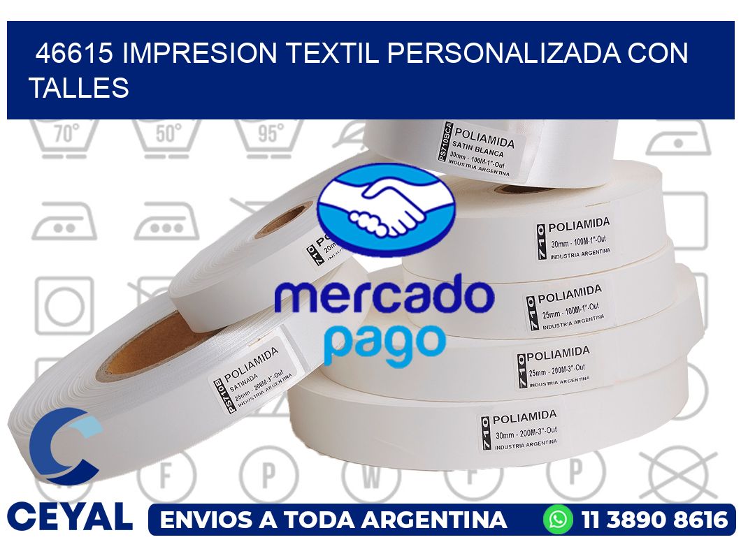 46615 IMPRESION TEXTIL PERSONALIZADA CON TALLES