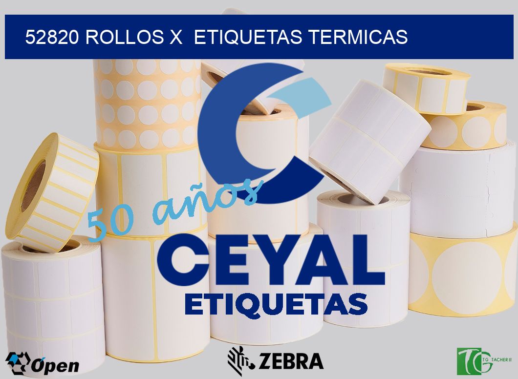 52820 Rollos x  etiquetas termicas