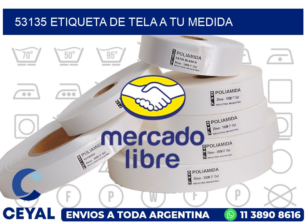 53135 ETIQUETA DE TELA A TU MEDIDA