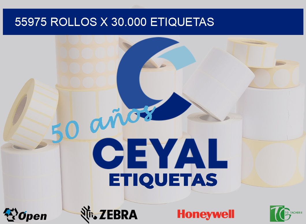 55975 Rollos x 30.000 etiquetas