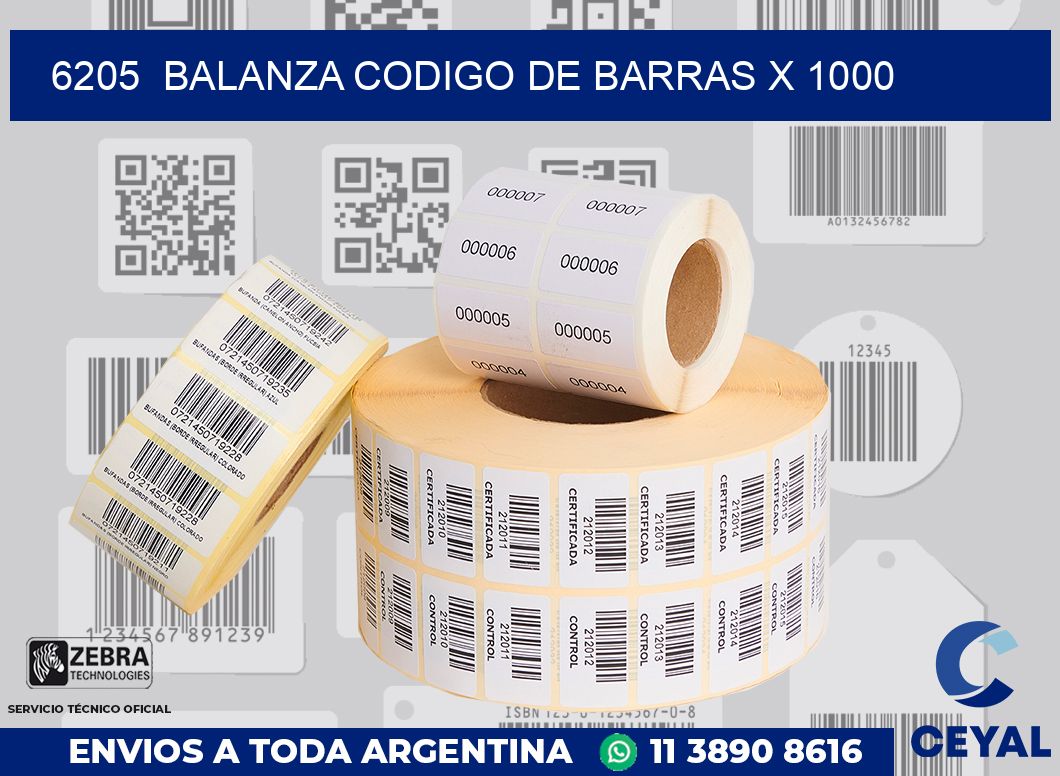 6205  balanza codigo de barras x 1000