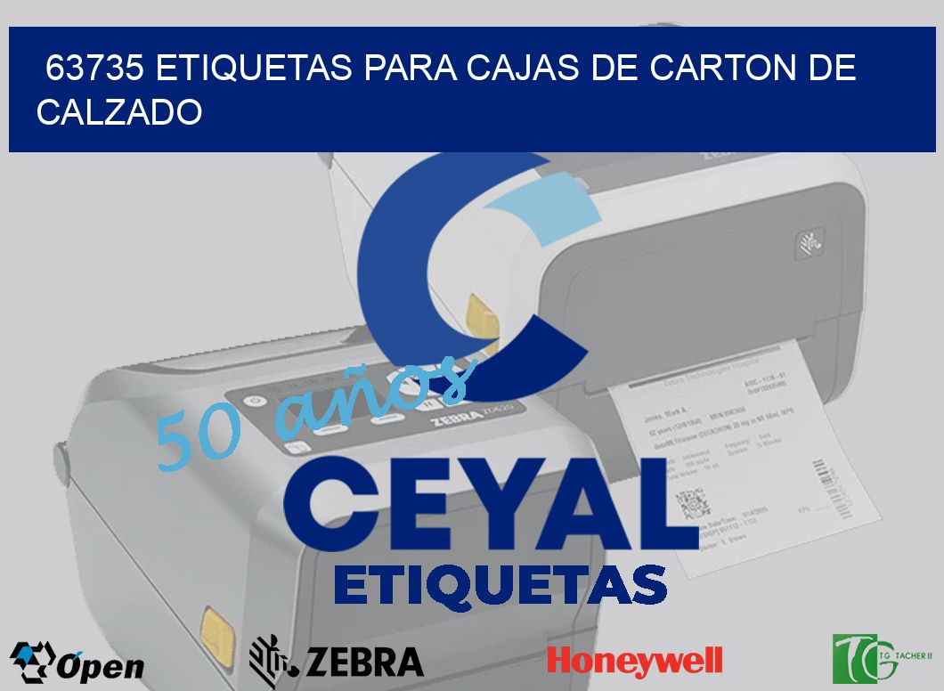 63735 ETIQUETAS PARA CAJAS DE CARTON DE CALZADO